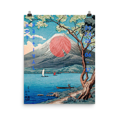 Vintage Mountain Scenery Poster Print