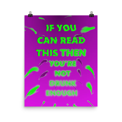 If You Can Read This Poster Print