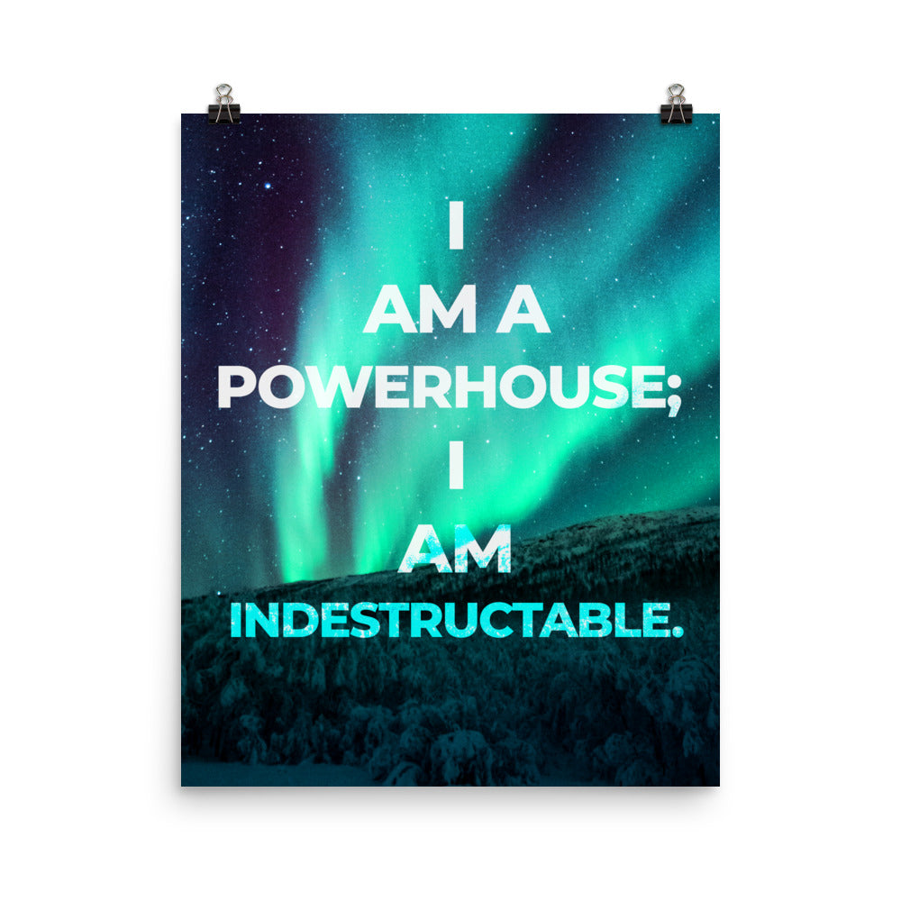 I am a Powerhouse Affirmation Poster Print