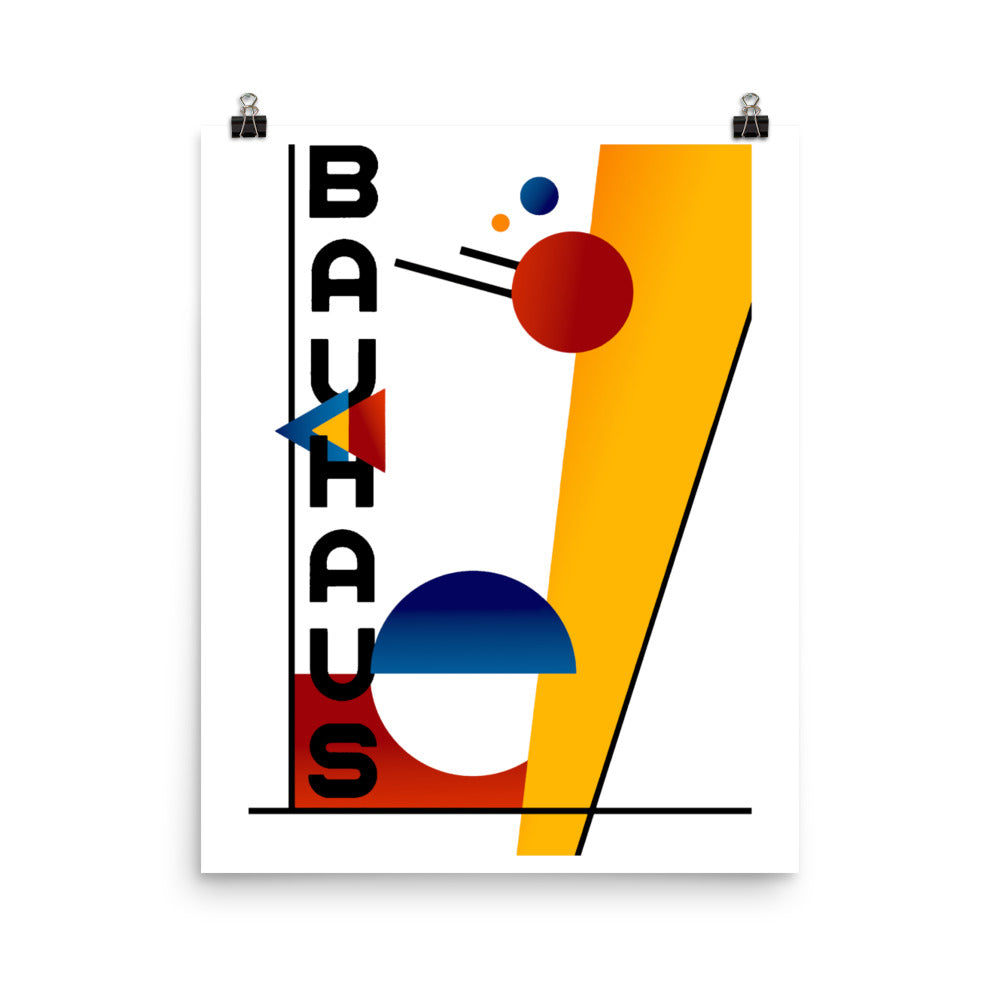 Bauhaus Cosmos Poster Print