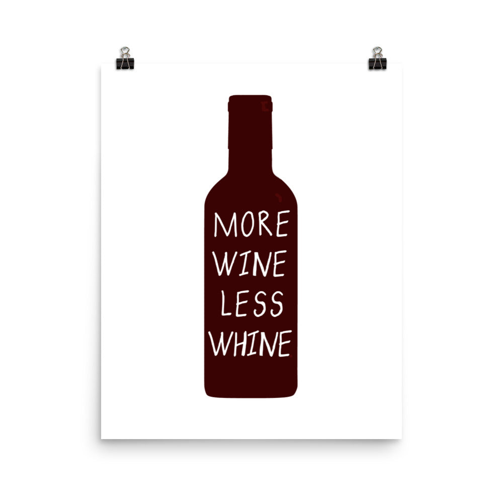 More Wine Poster Print