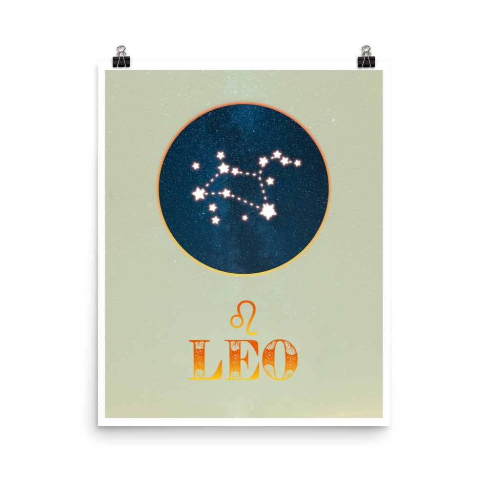 Leo Zodiac Poster Print