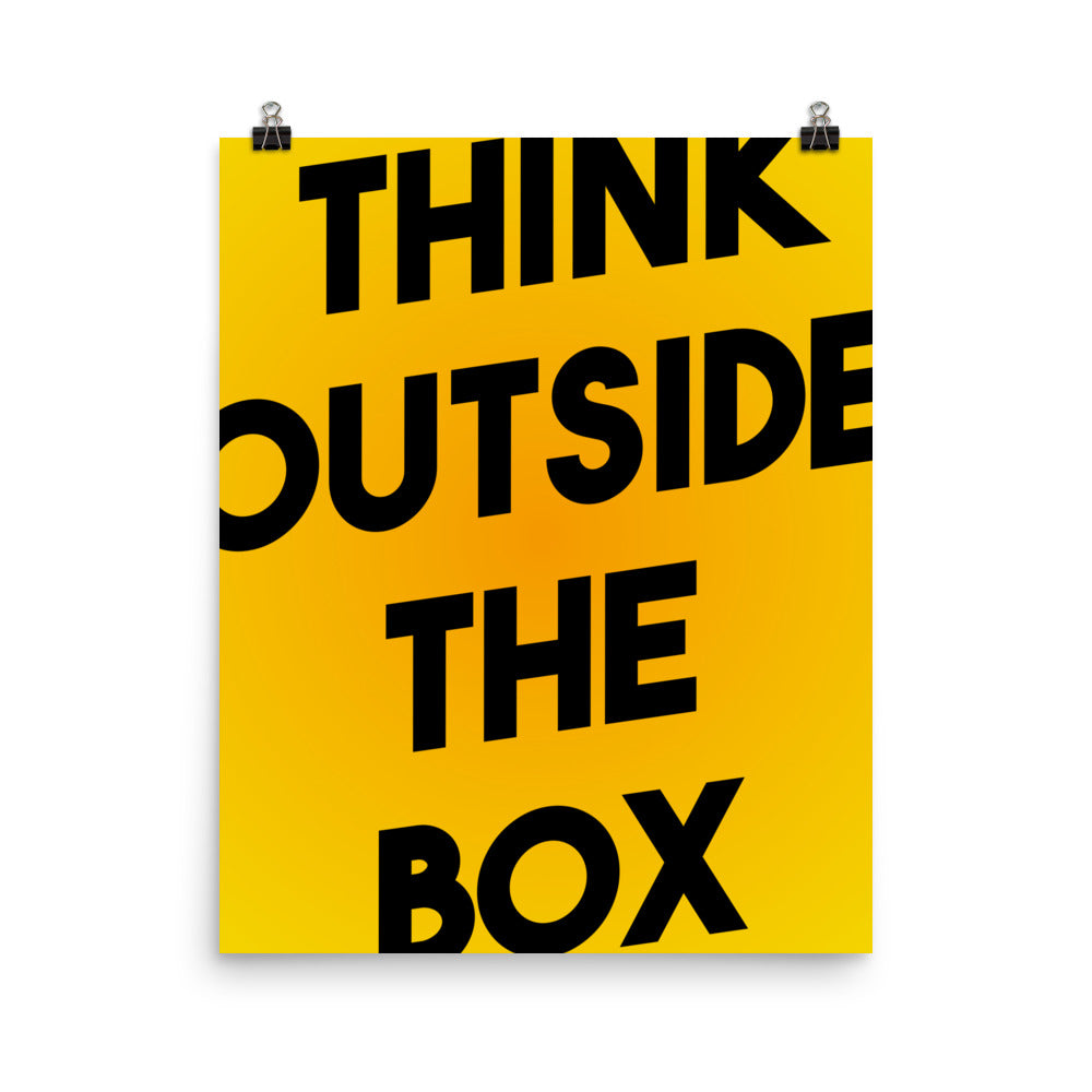 Think Outside The Box Poster Print