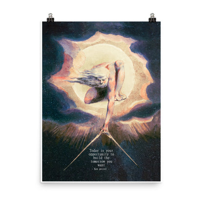 Ancient of Days Setting a Compass to the Earth (1794) Poster Print