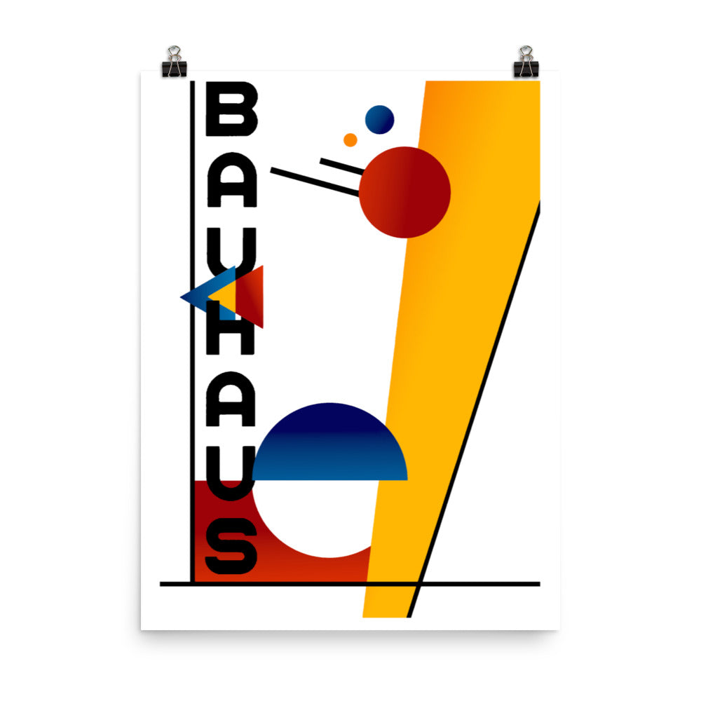 Bauhaus Cosmos Poster Print