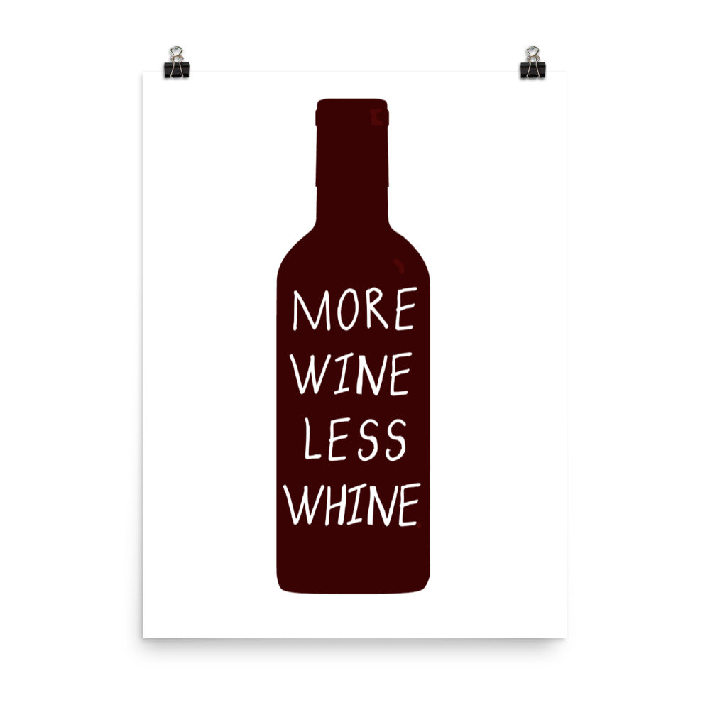 More Wine Poster Print