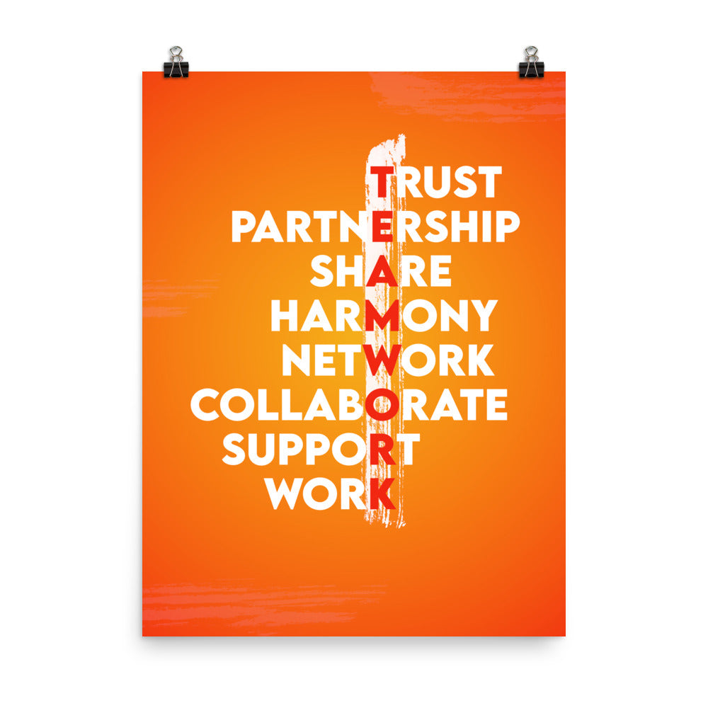 TEAMWORK Poster Print