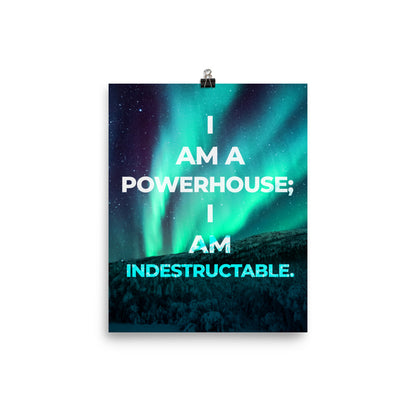I am a Powerhouse Affirmation Poster Print