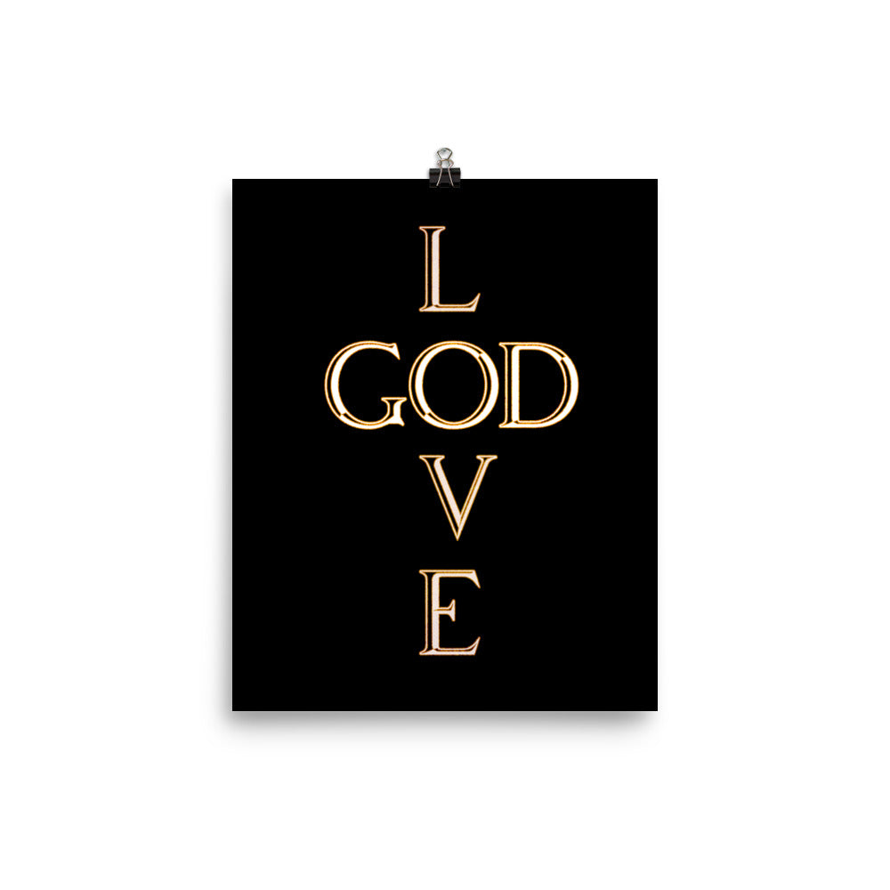 Love God Poster Print