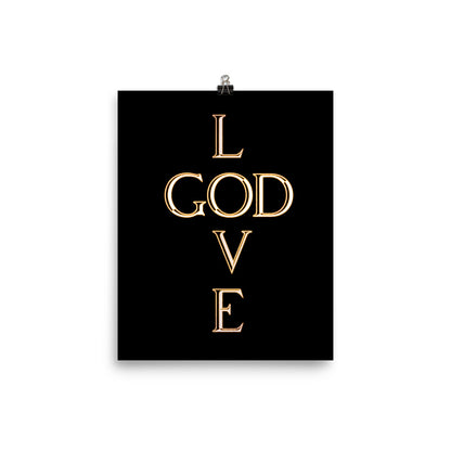 Love God Poster Print