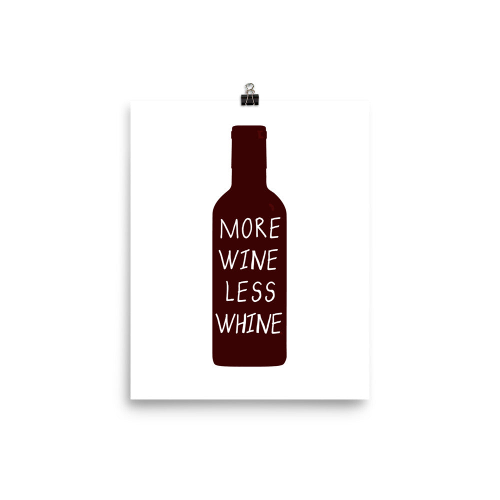 More Wine Poster Print