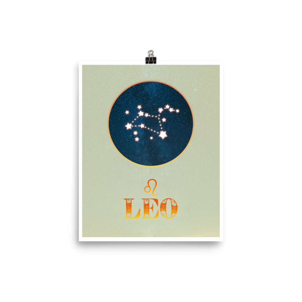 Leo Zodiac Poster Print