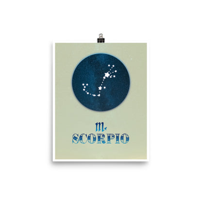Scorpio Zodiac Poster Print