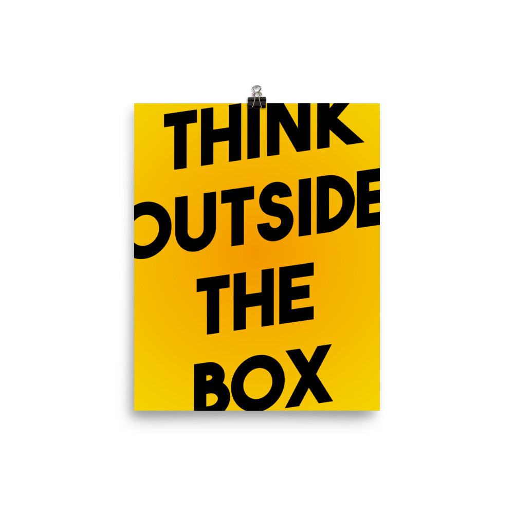 Think Outside The Box Poster Print