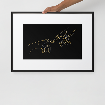 Finger Touch Framed Print