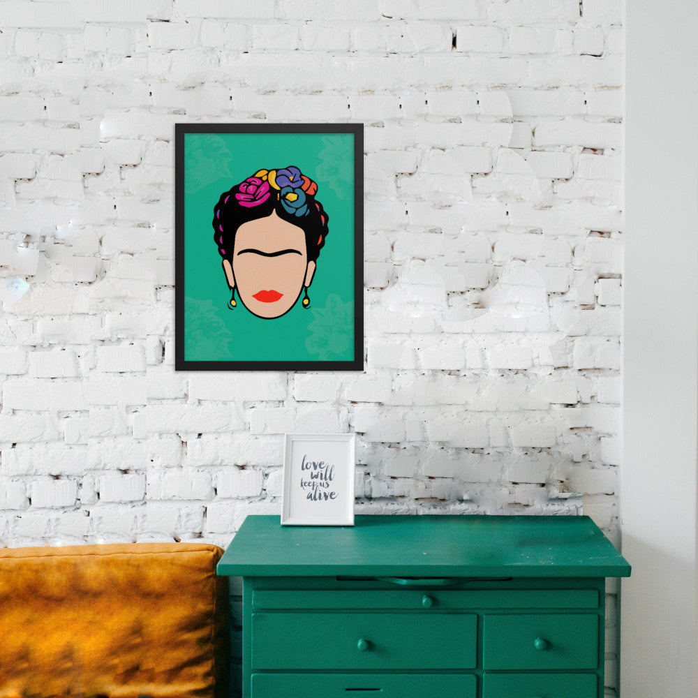 Frida in Vivid Framed Print