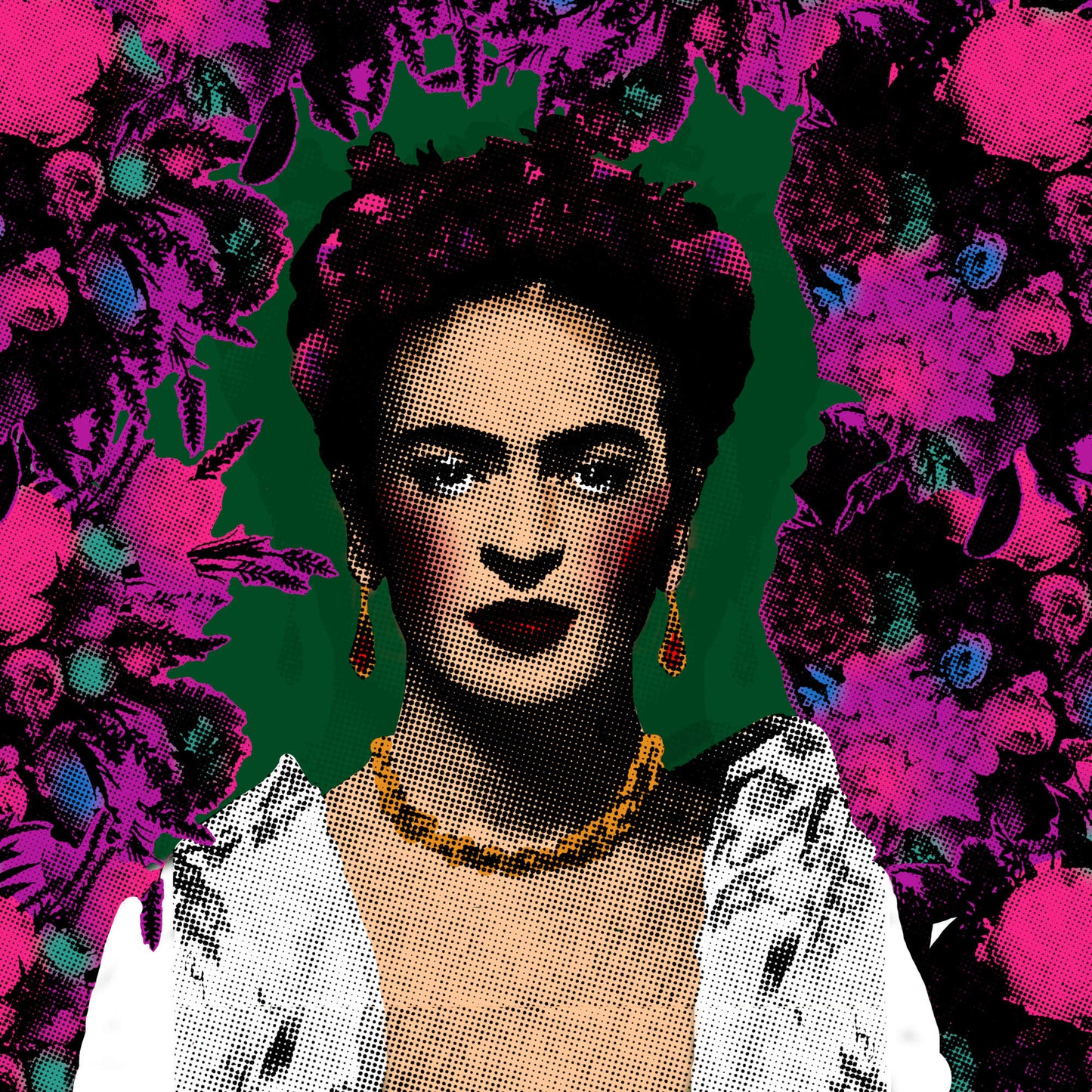 Frida Pop Art Canvas Print