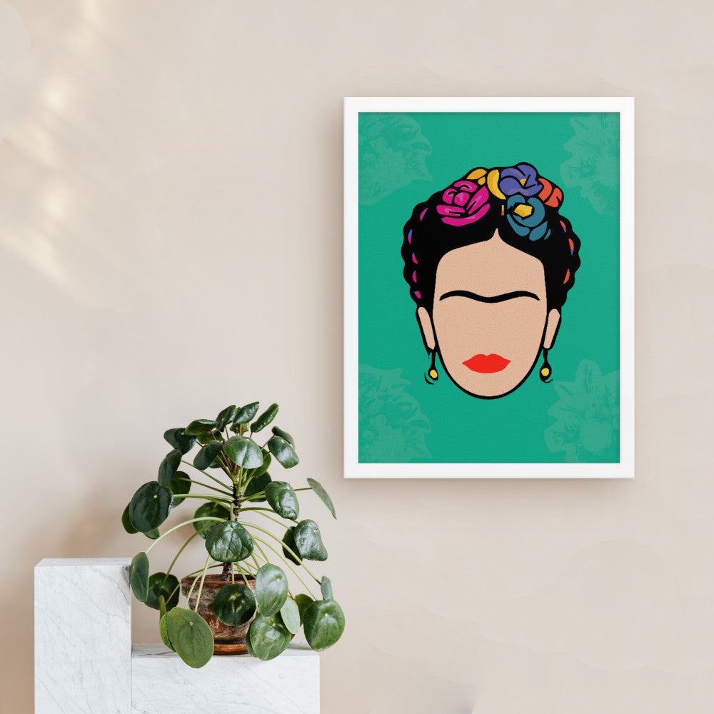 Frida in Vivid Framed Print