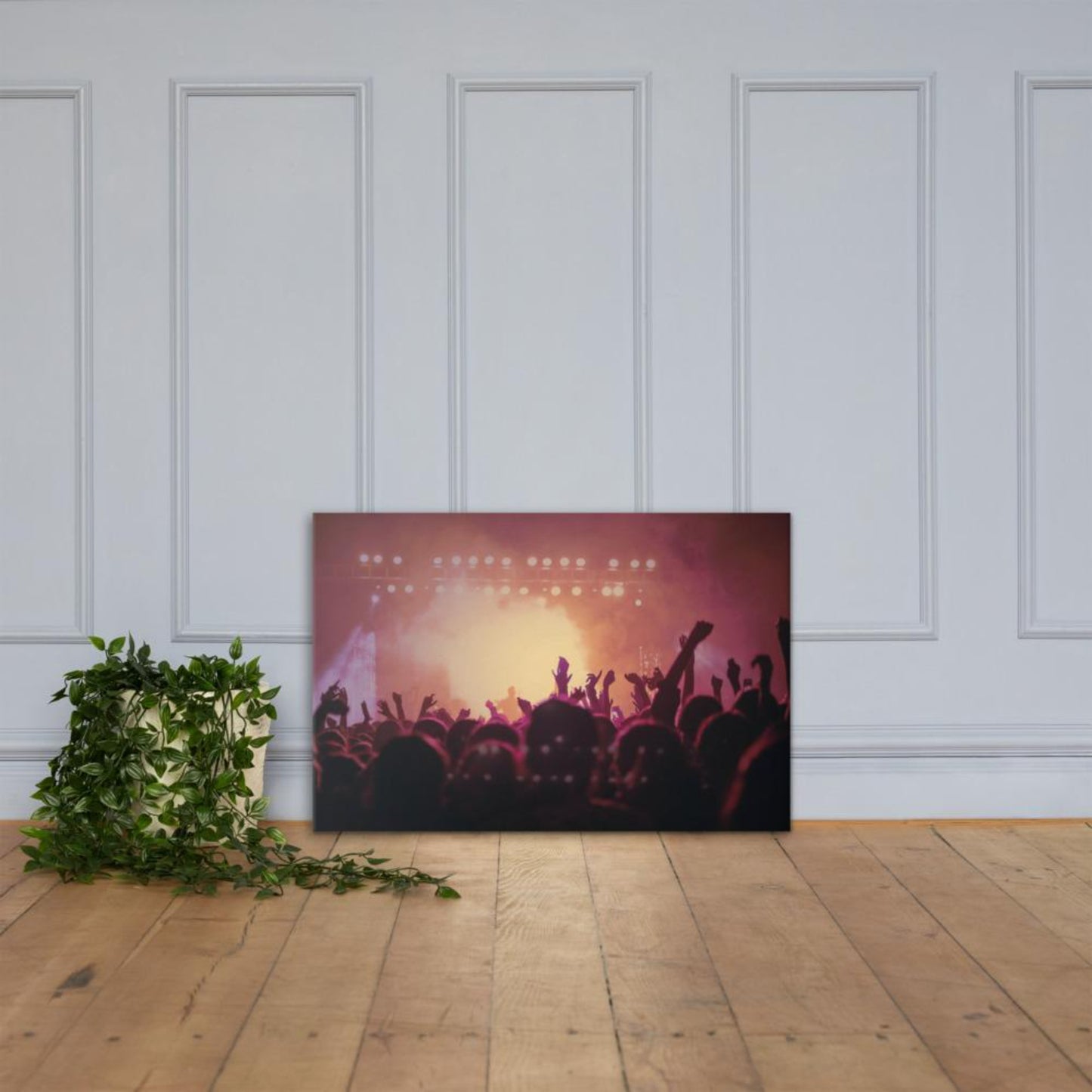 music gig canvas print wall art mock-up