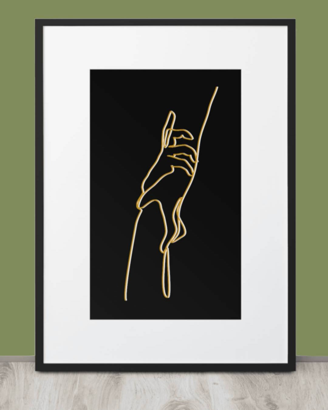 Held Hands Framed Print