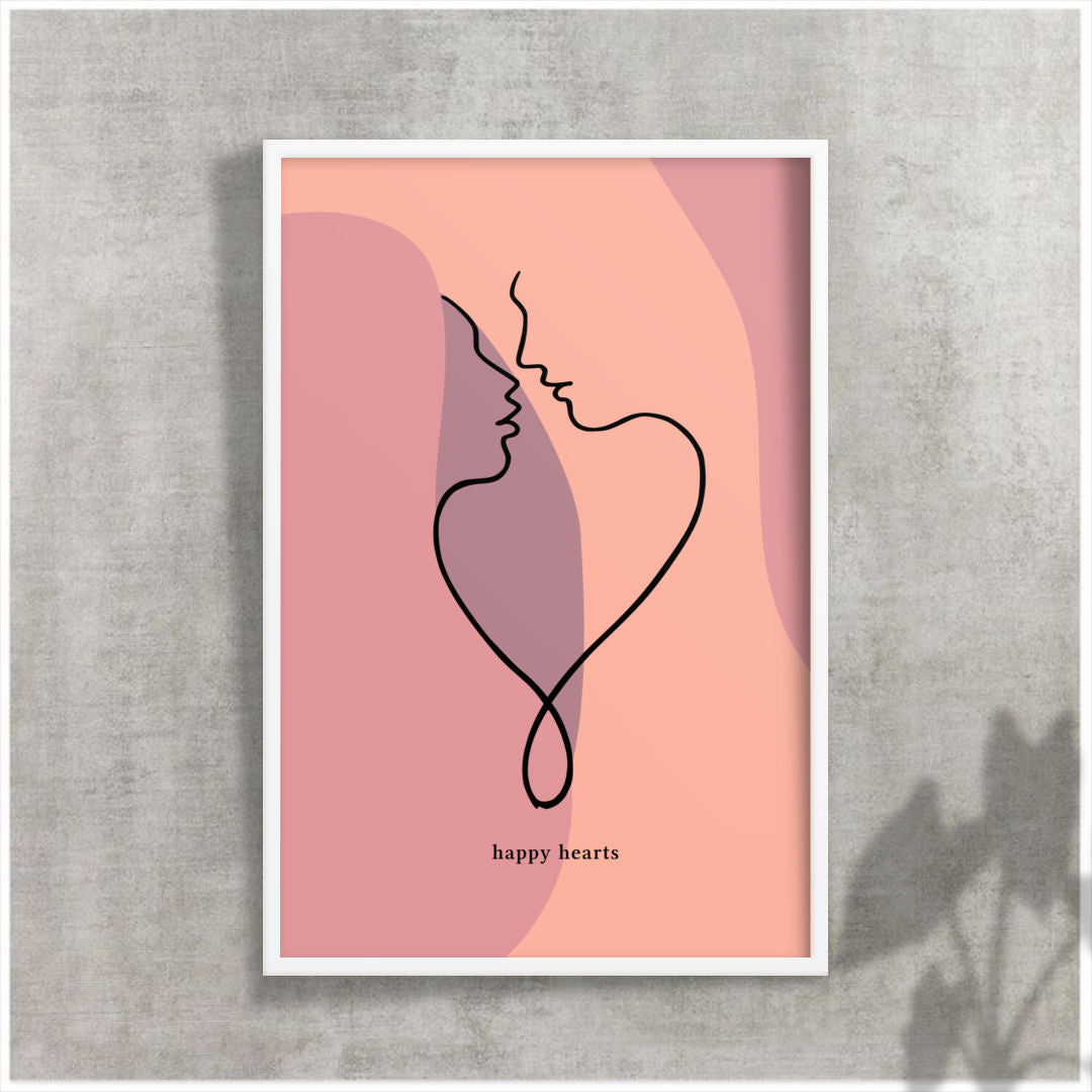 Happy Hearts Framed Print