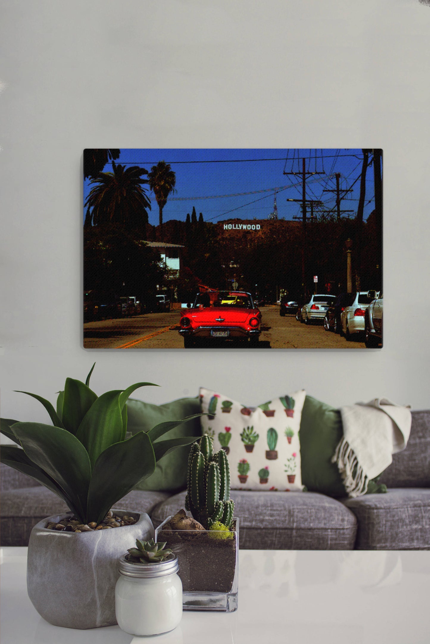 Hollywood Hills Canvas Print