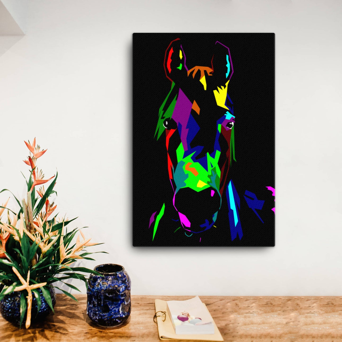 horse wpap canvas art print 