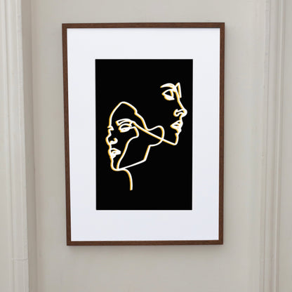 Changing Faces Framed Print