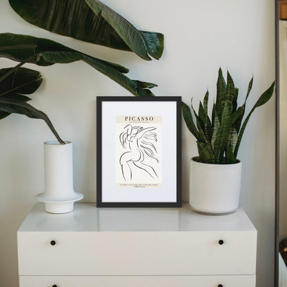 Picasso Les dejeuners dessins Framed Print