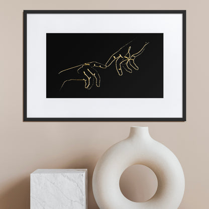 Finger Touch Framed Print