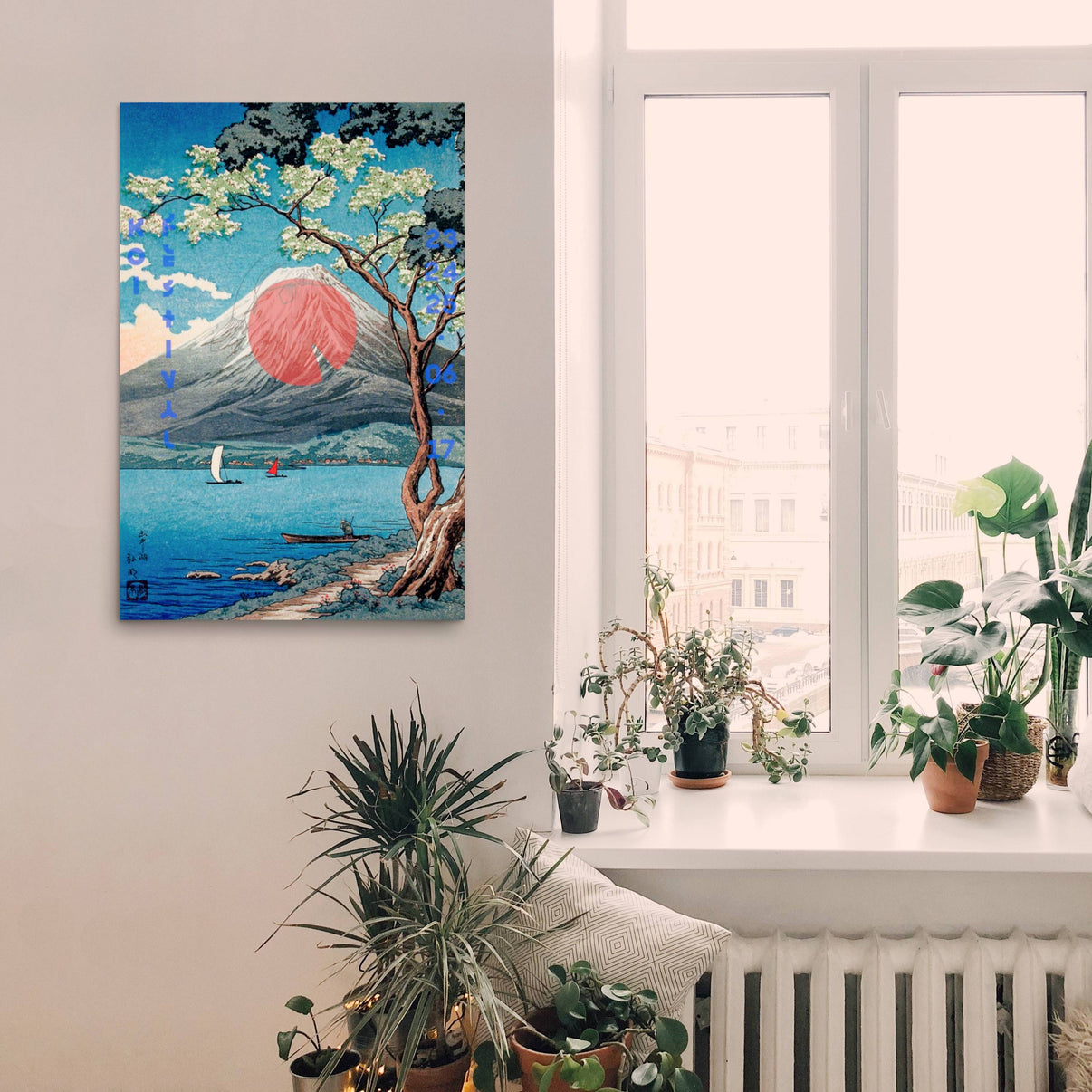 Vintage mountain scenery