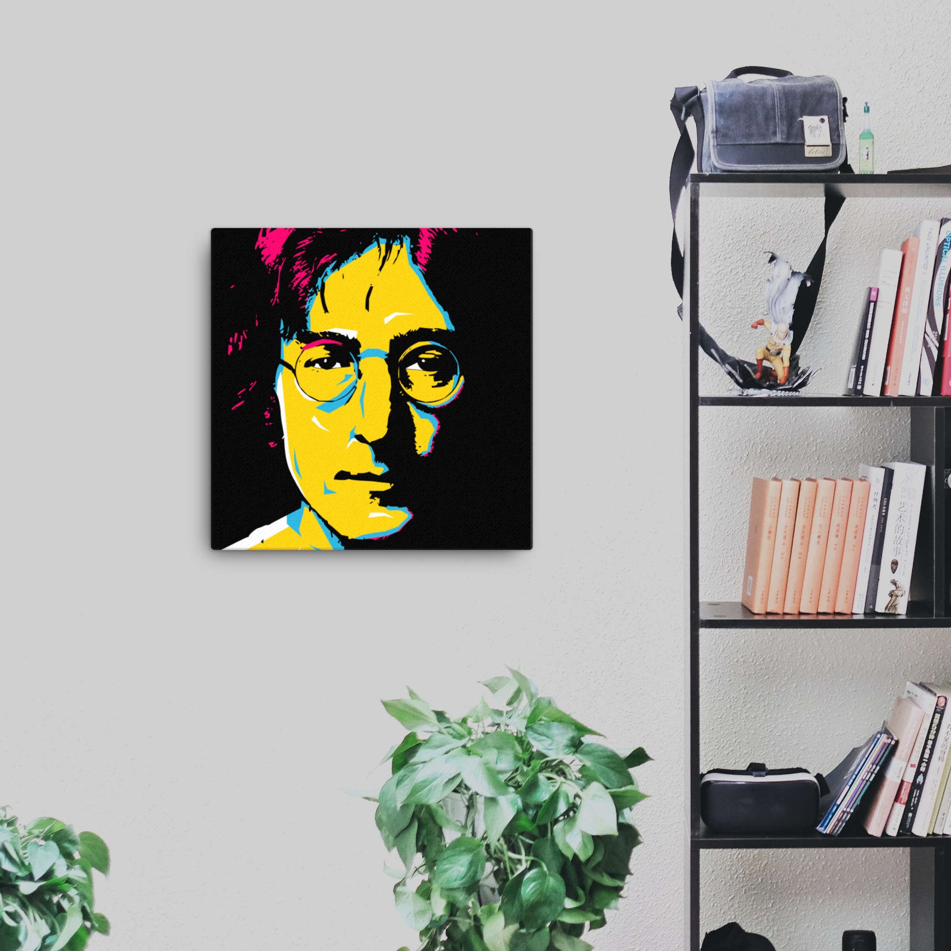 john lennon pop art wpap canvas wall art 