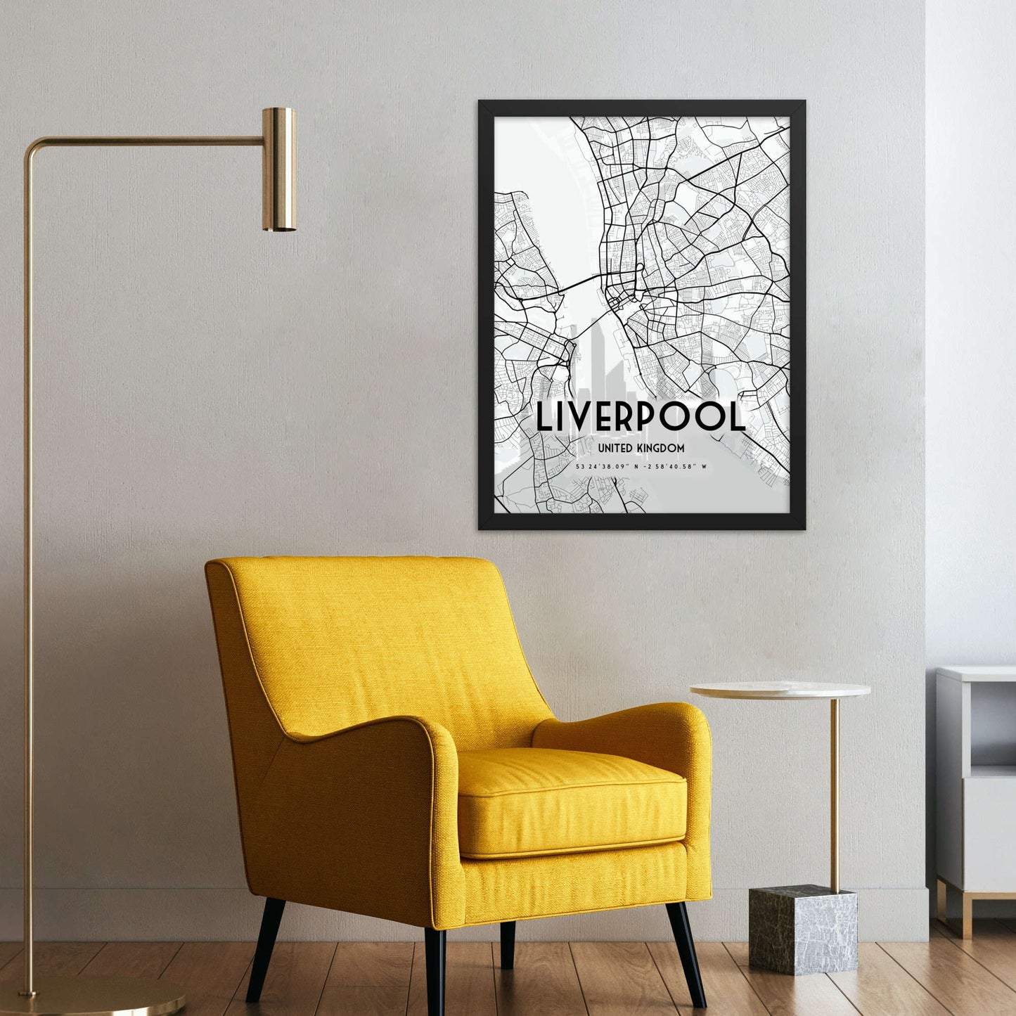 city of Liverpool framed poster print