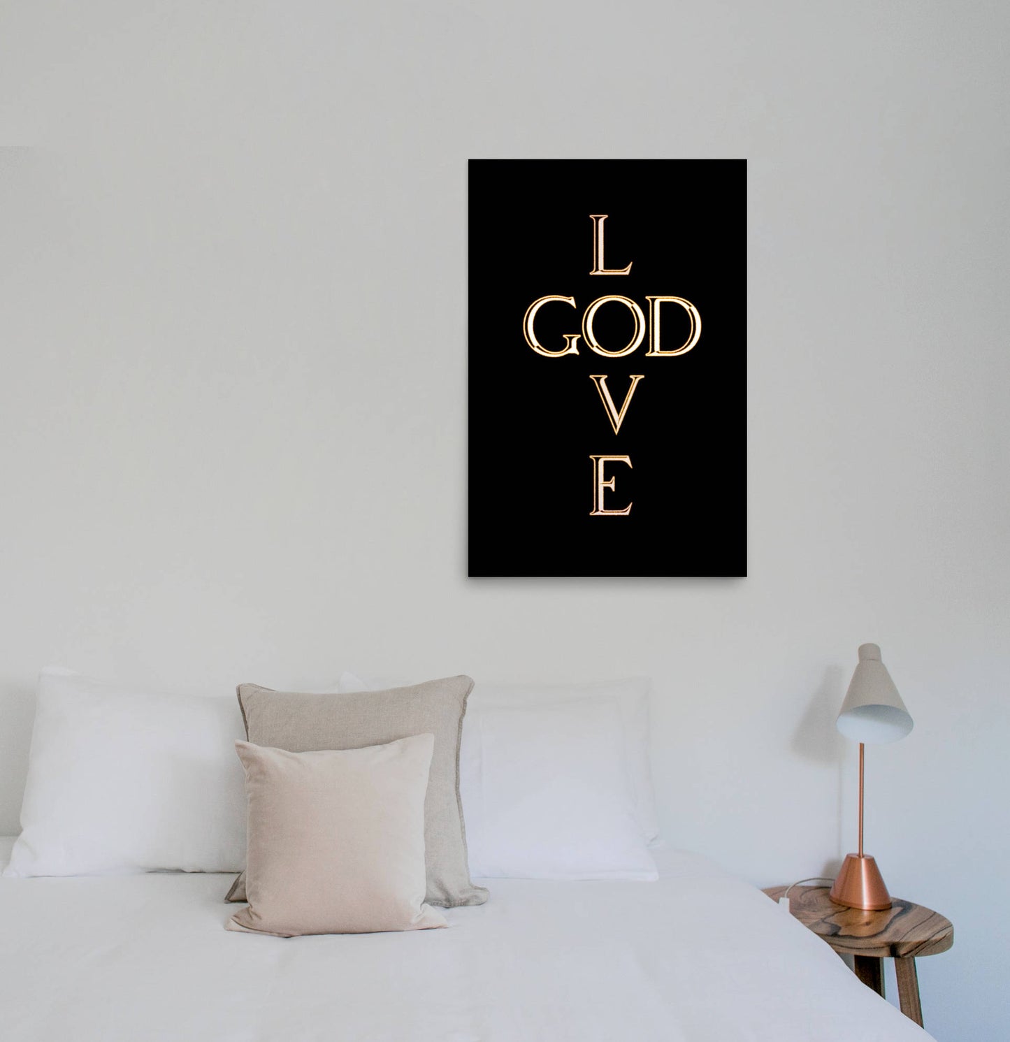 Love God poster art print 