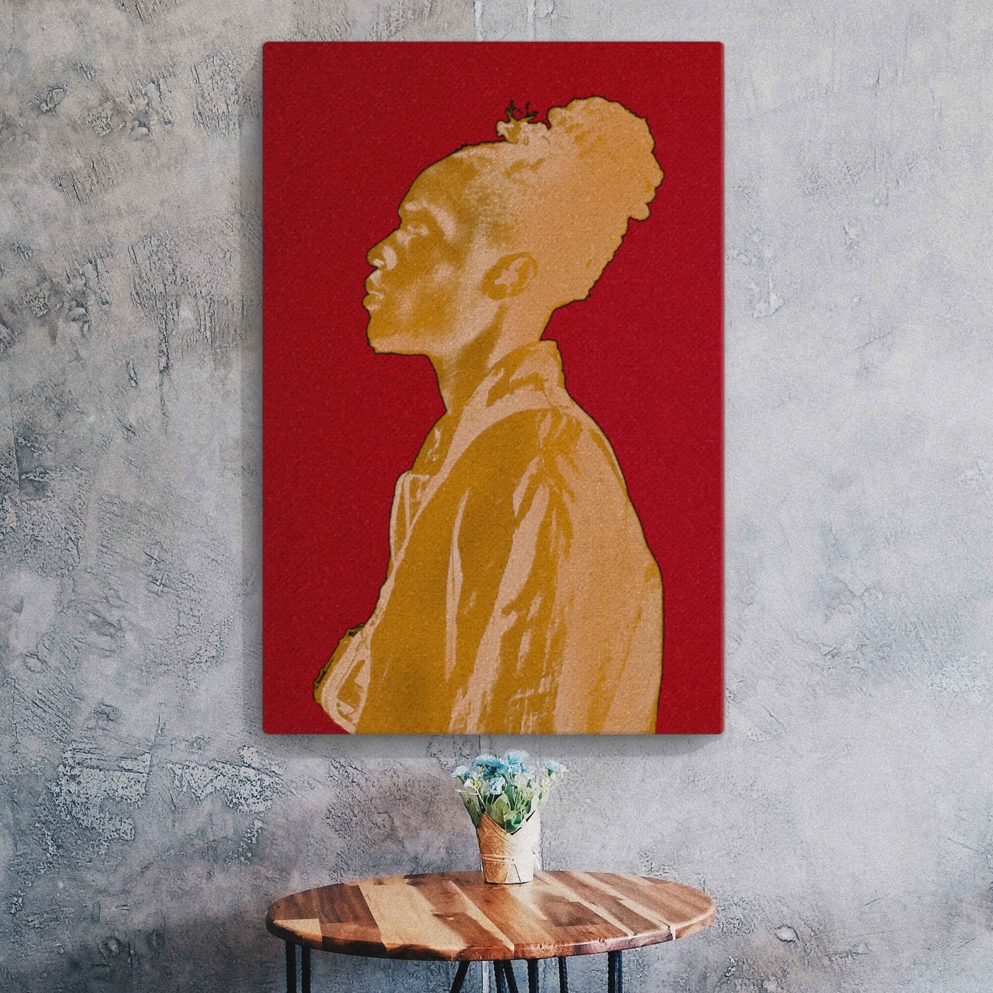 Man in Gold Canvas Print