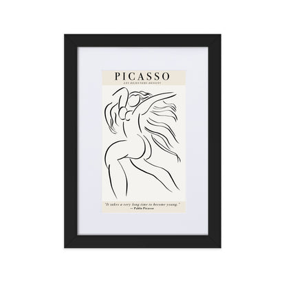 Picasso Les dejeuners dessins Framed Print