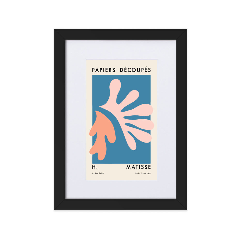 Matisse Papier Découpés Pink Orange Framed Print