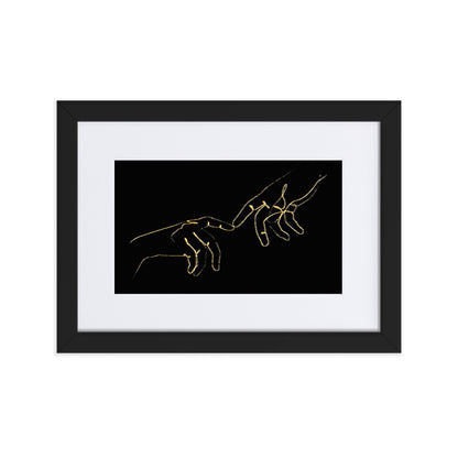 Finger Touch Framed Print