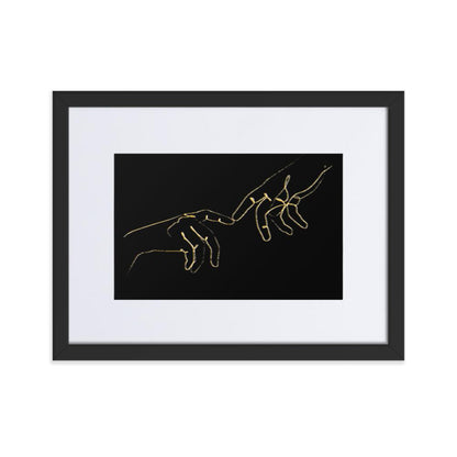 Finger Touch Framed Print