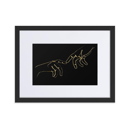 Finger Touch Framed Print