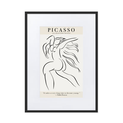 Picasso Les dejeuners dessins Framed Print