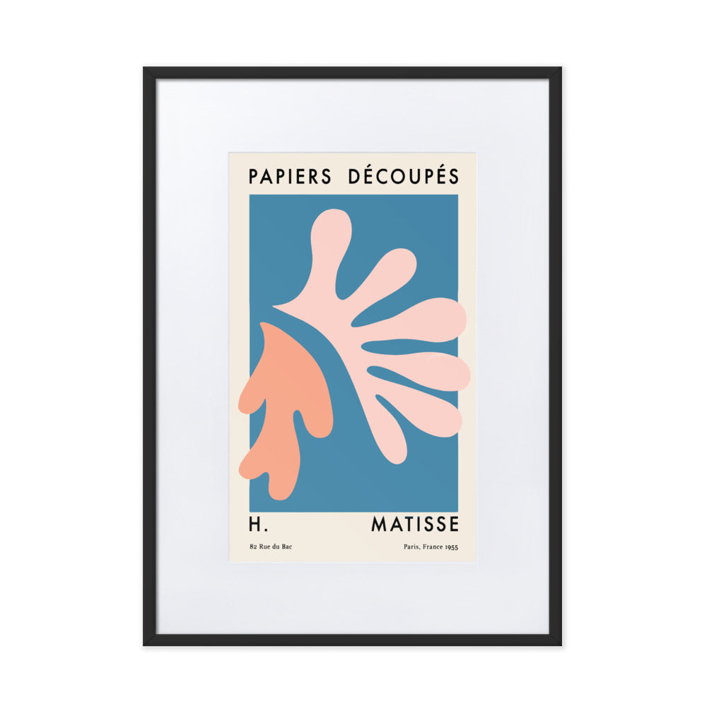 Matisse Papier Découpés Pink Orange Framed Print