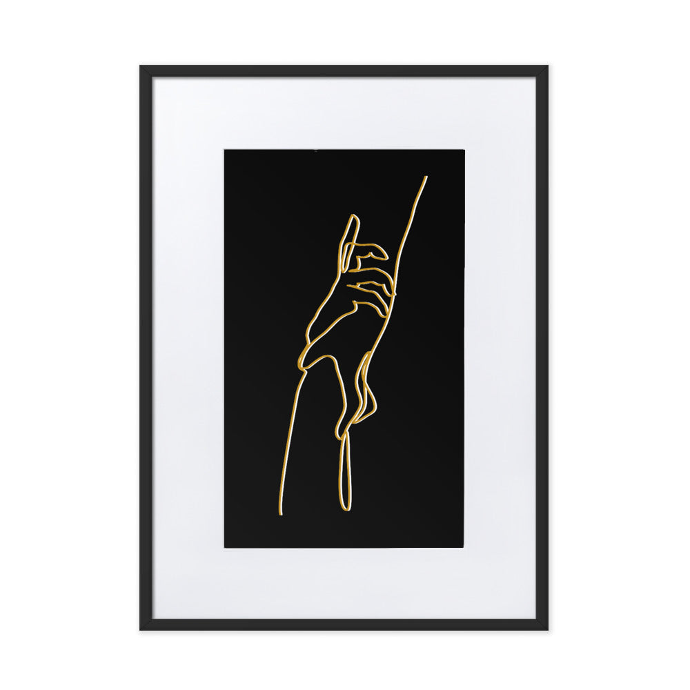 Held Hands Framed Print