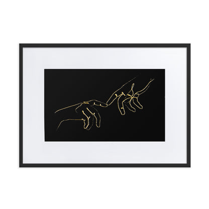 Finger Touch Framed Print