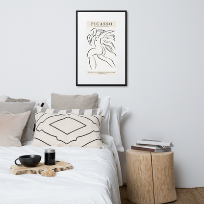 Picasso les dejeuners dessins framed art print mock-up
