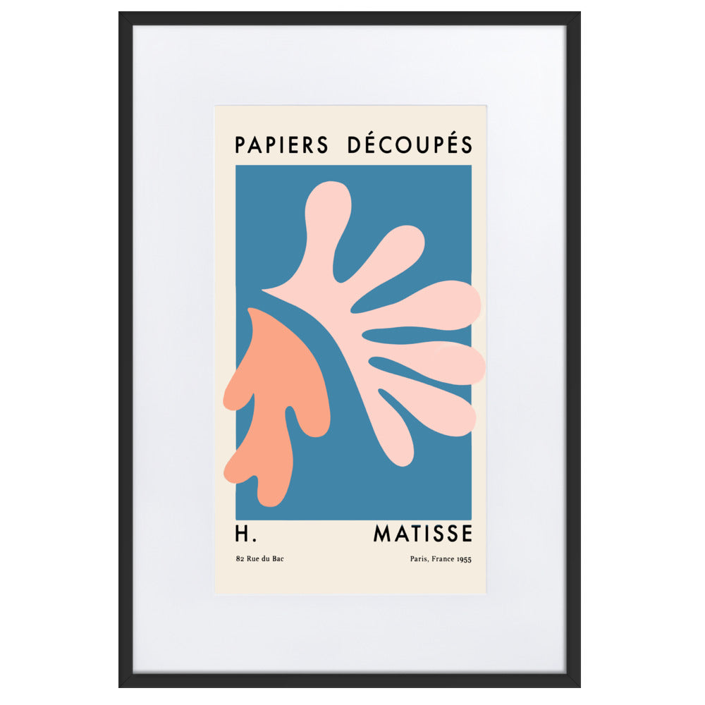 Matisse Papier Découpés Pink Orange Framed Print