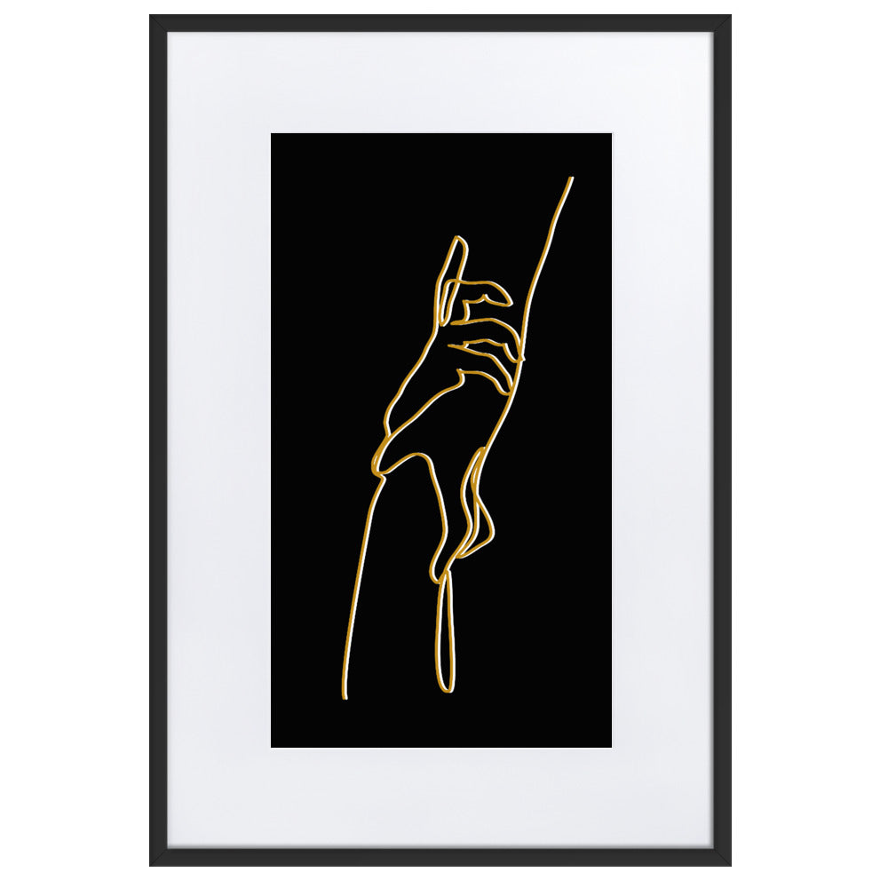 Held Hands Framed Print