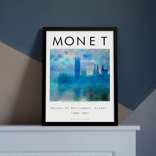 Houses of Parliament monet framed