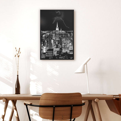 framed wall art of the empire state building in New York City 