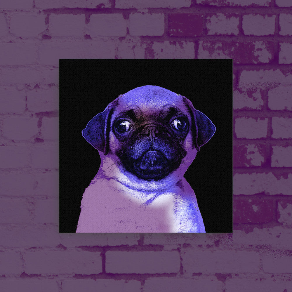 Pug canvas shop wall art